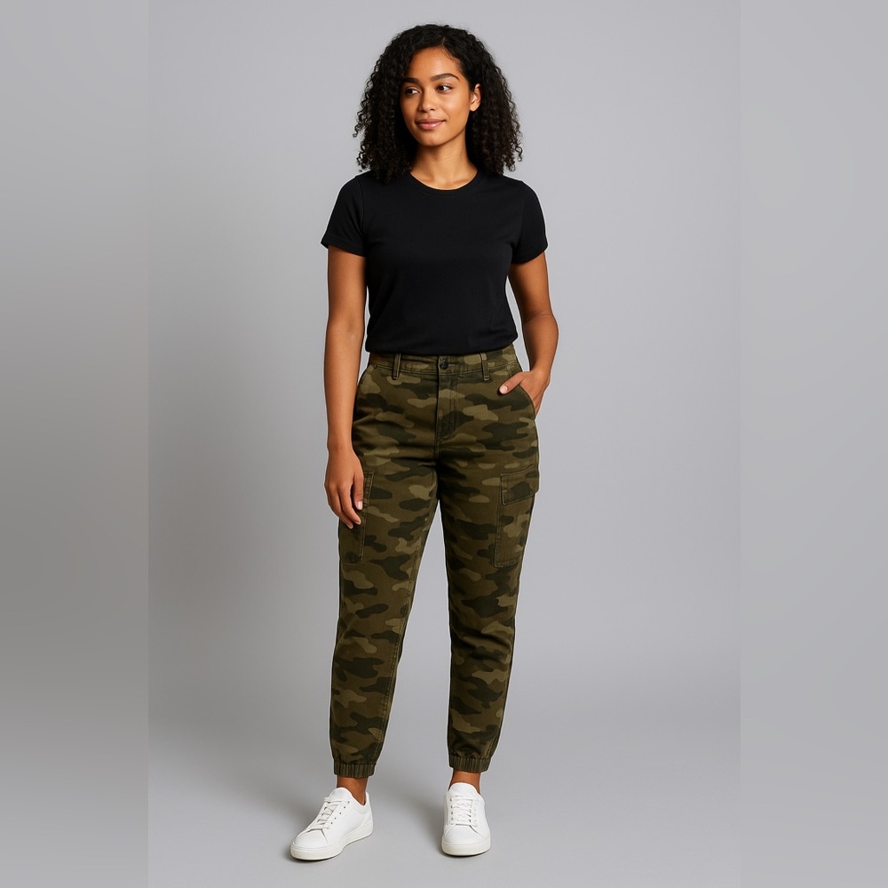 Banana Republic Camo Utility Jogger Pants Cotton Stretch – Size 14